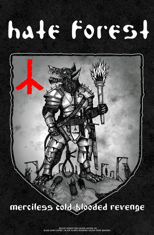 HATE FOREST "Merciless Cold-Blooded Revenge" FLAG