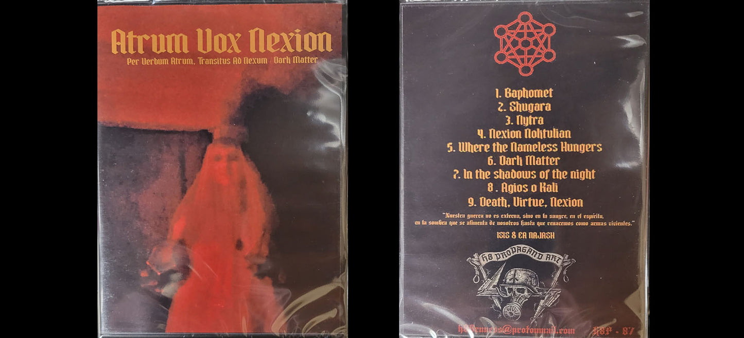 Atrum Vox Nexion "Per Verbum Atrum Vox" A5-DIGICD - Colombian Female - Ambient/Dark