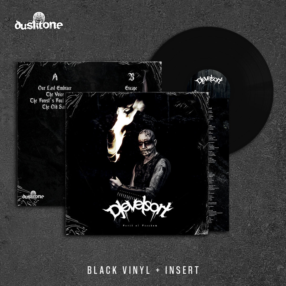 DJEVELSORT "Peril Of Freedom" (12" black vinyl) - Symphonic Black Metal from Norway