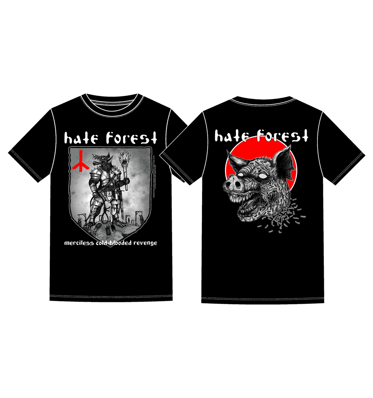 HATE FOREST "Merciless Cold-Blooded Revenge" OFFICIAL T-SHIRT