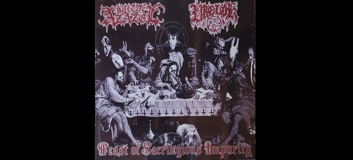 KULT OV AZAZEL / VROLOK "Feast Of Sacrilegious Impurity" CD - Black Metal From The USA