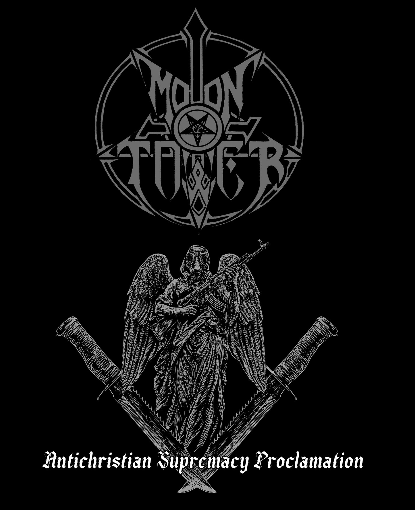 NEW!!! MOONTOWER "Antichristian Supremacy Proclamation" 2 Sided T-Shirt