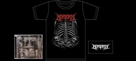 NEW!!! Mortopsy CD, T-Shirt & Logo Sticker Combo