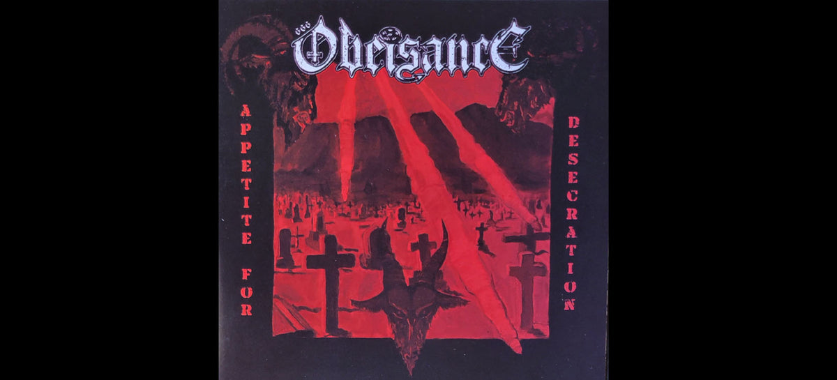 Obeisance "Appetite For Desecration" CD - Black Death Metal From Texas