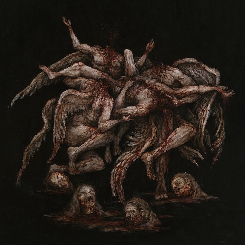 PROFANATICA "Wreathed In Dead Angels" Black/Death Metal - 12" MLP on Milky Clear/Black/White/Bleached Marbled Vinyl