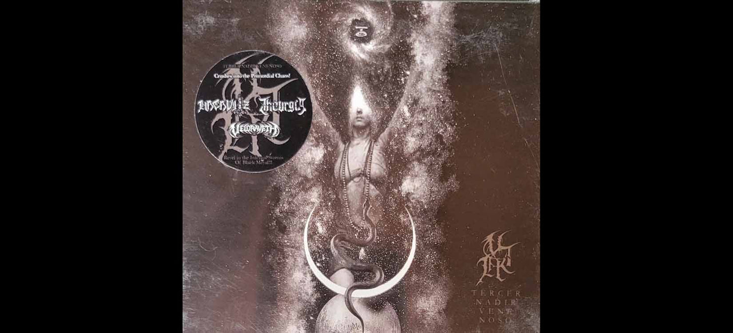 HACAVITZ / THEURGIA / VELDRAVETH "Tercer Nadir Venenoso" 3-way split Digipack CD - Black Metal from Mexico