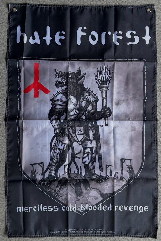 HATE FOREST "Merciless Cold-Blooded Revenge" FLAG