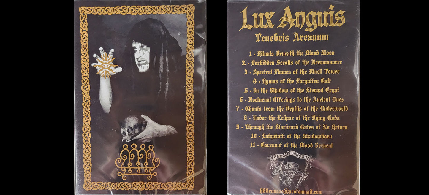 Lux Anguis "Tenebris Arcanum" A5-DIGICD - Raw Black Metal/Ambient, Dark Ambient from Argentina