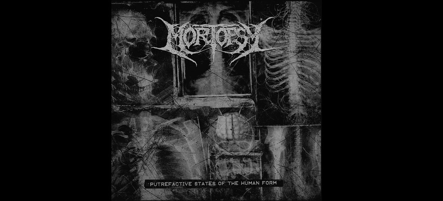 NEW!!! MORTOPSY "Putrefactive States Of The Human Form" MCD - Pathology Death/Grind Metal from Canada. Comes with a MORTOPSY Logo Sticker
