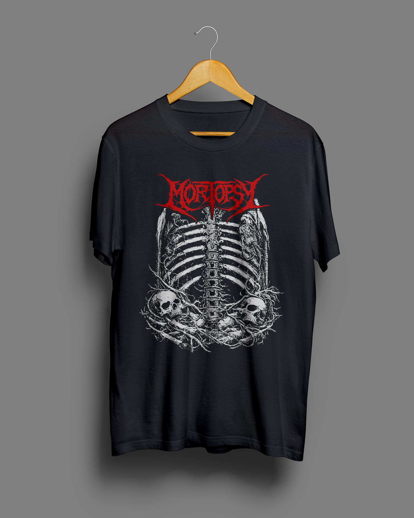 NEW!!! Mortopsy T-Shirt "Logo with bones and skulls"